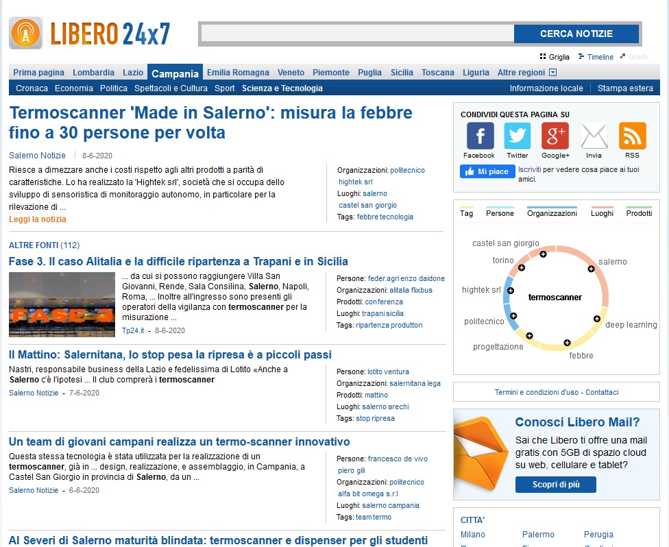  Termoscanner 'Made in Salerno'